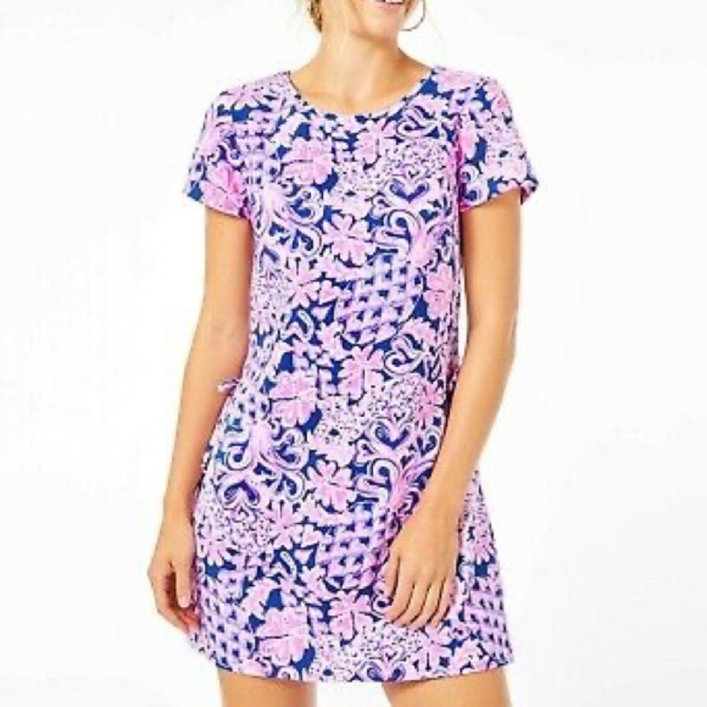 Lilly Pulitzer Blanca Stretch Romper Indigo NWT 10